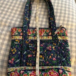 Vera Bradley Floral Tote - Navy and Pink